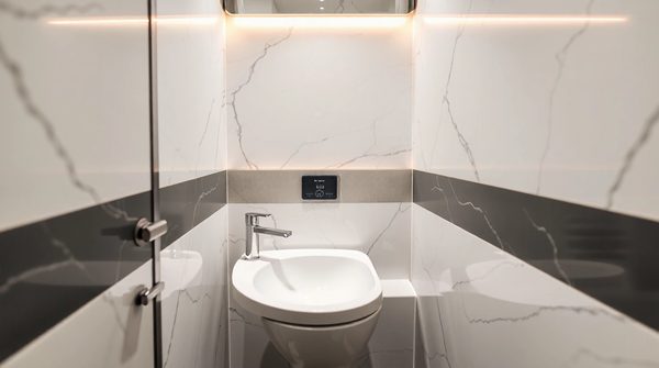 Toilette avec lave main : design compact et éco-responsable